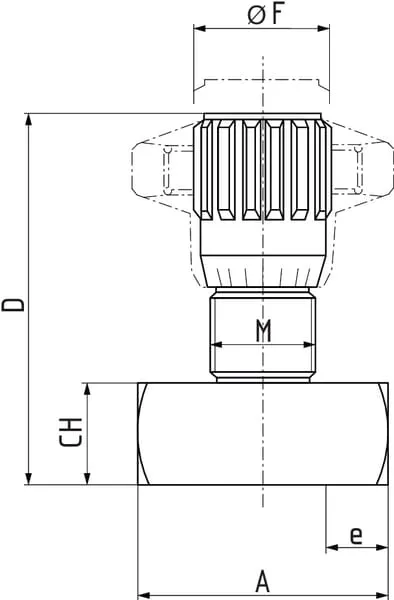 Škrticí zpětné ventily pro jeden směr proudění typ FT 257/5 s plastové kolečko