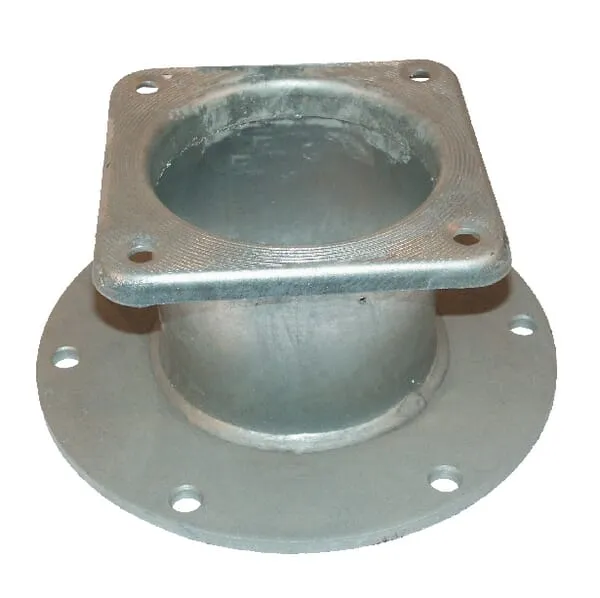 Adaptor square flange / round flange