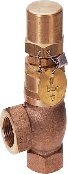 Pojistný ventil v rohovém provedení