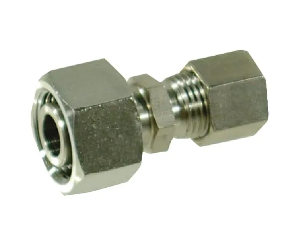 Redukce z nerezové oceli, převlečná matice metrická x řezný kroužek metrický