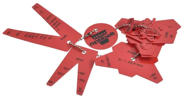 Měrka klínových řemenů a řemenic