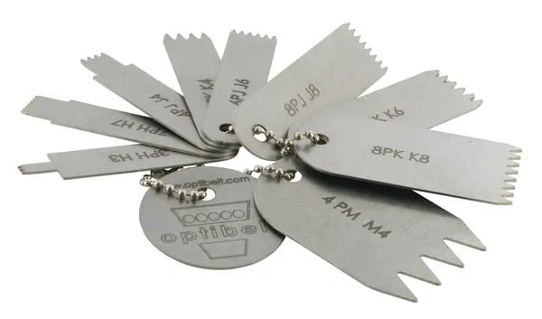 Měrka klínových řemenů a řemenic