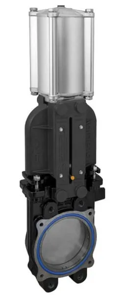 RIV 123 Nožové šoupátko GLADIO s dvojčinným pneumatickým válcem