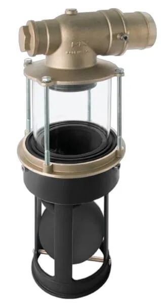 RIV 411 Přepadové ventily GOLD s průhledítkem