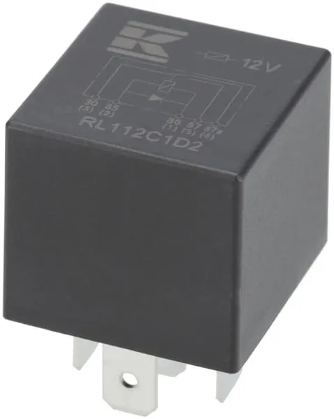 Minirelé 12 V, přepínací, 30 A / 40 A, diodové, bez držáku