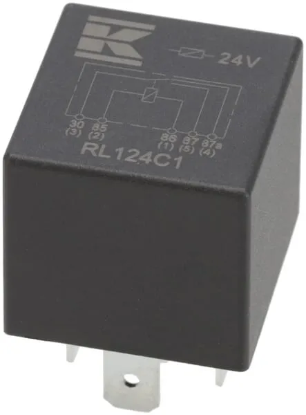 Minirelé 24 V, přepínací, 30 A / 40 A, bez držáku