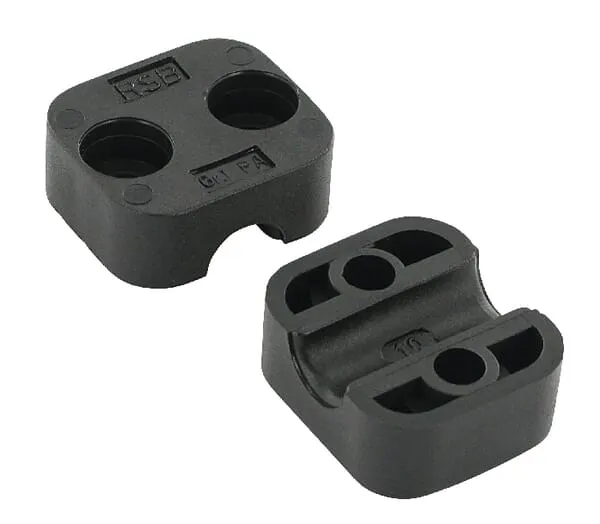 Polovina spony černý hladký A1