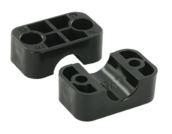 Polovina spony černý hladký A3