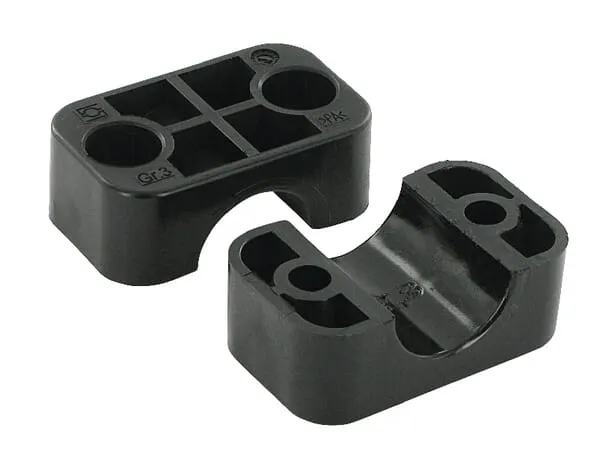 Polovina spony černý hladký A3