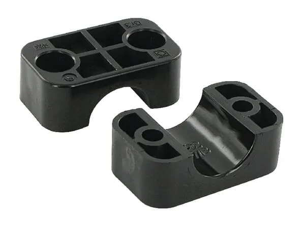 Polovina spony černý hladký A3