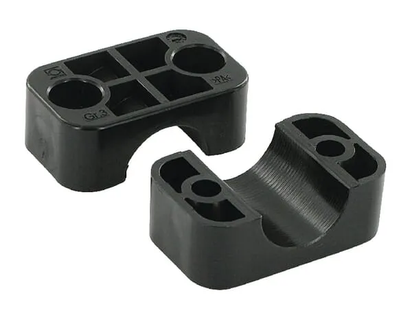 Polovina spony černý hladký A3