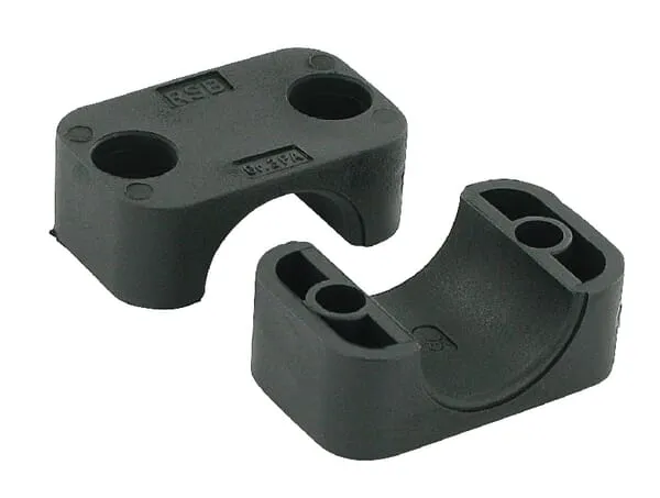 Polovina spony černý hladký A3