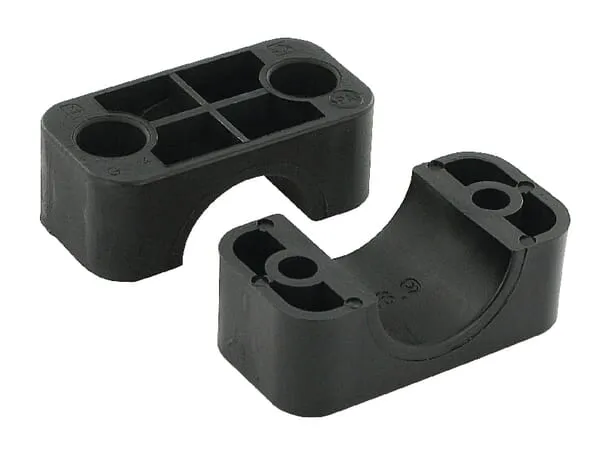 Polovina spony černý hladký A4