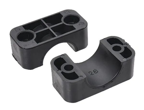 Polovina spony černý hladký A4