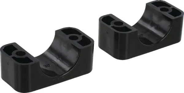 Polovina spony černý hladký A4