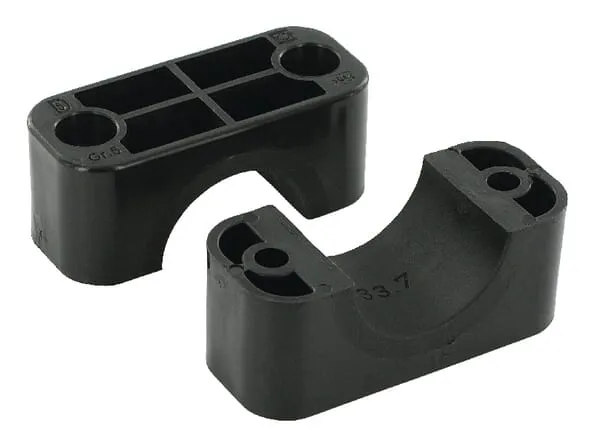 Polovina spony černý hladký A5