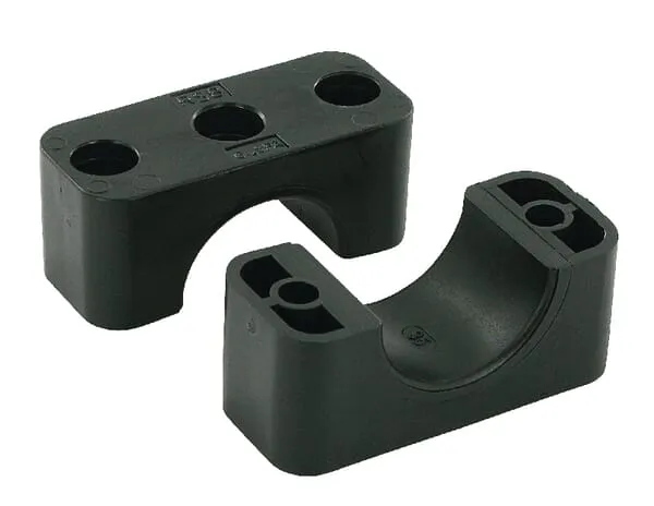 Polovina spony černý hladký A5