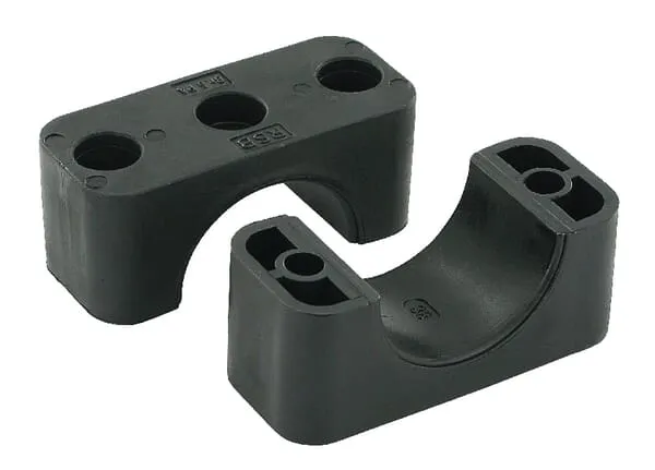 Polovina spony černý hladký A5