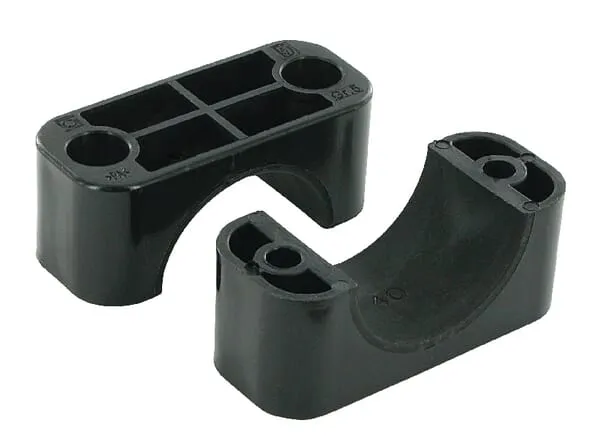 Polovina spony černý hladký A5