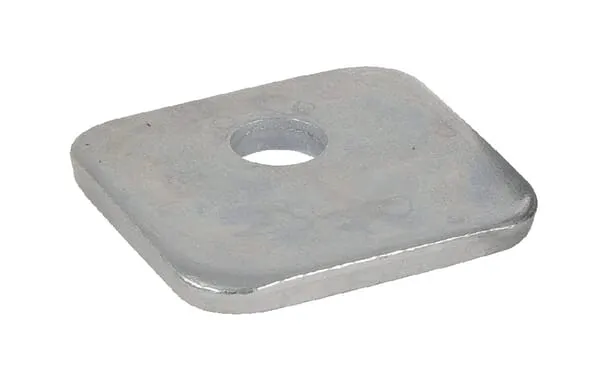 Krycí podložky z oceli pro jednoduché držáky trubek