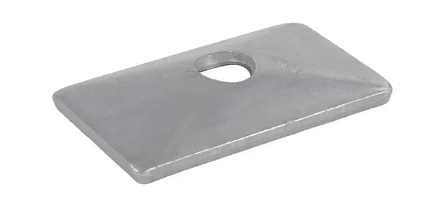 Krycí podložky z oceli pro dvojité držáky trubek