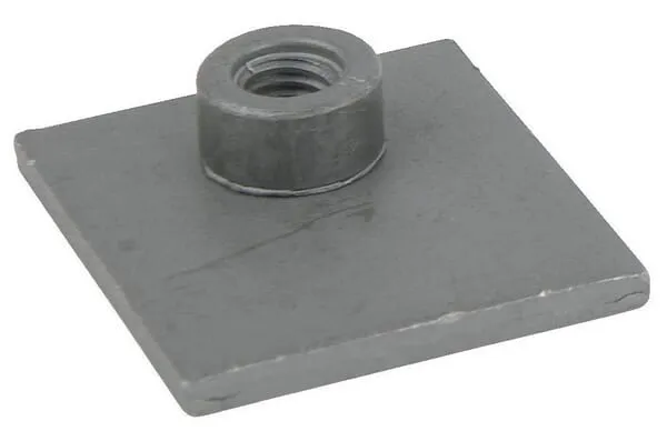 Navařovací podložky z oceli pro jednoduché držáky trubek