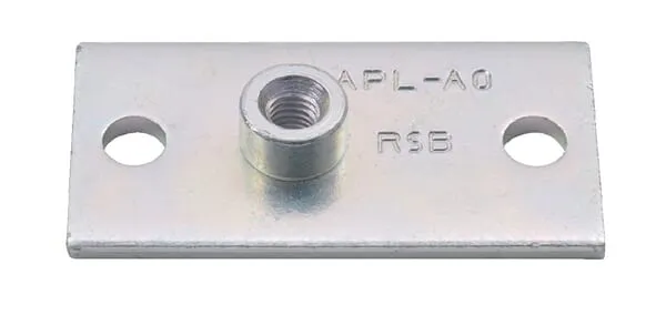 Montážní deska ocelová, 2 otvory, vel. 0