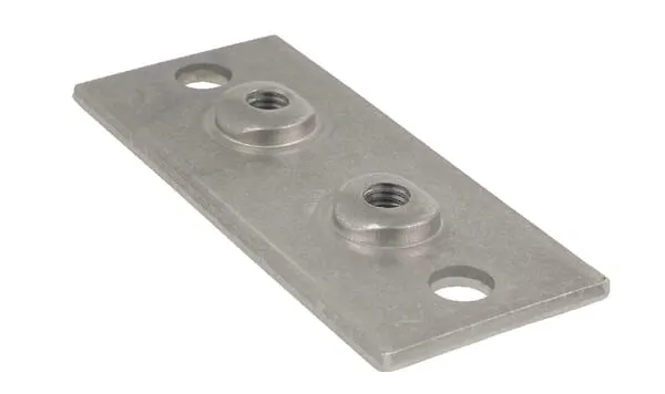 Šroubovací desky z oceli pro jednoduché držáky trubek