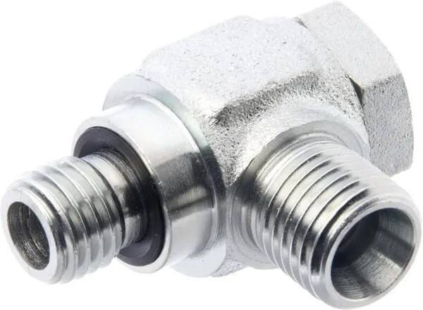 Úhlové duté spojky Banjo, šroubení metrické x metrické šroubení s řezným kroužkem, Kramp