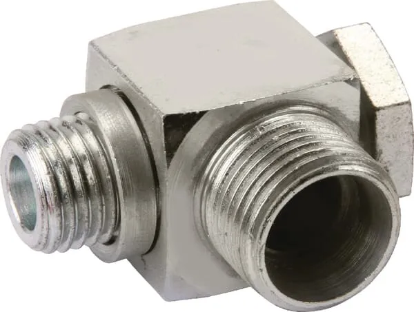 Úhlové duté spojky Banjo 90°, šroubovací přípojka metrická x přípojka s metrickým řezným kroužkem