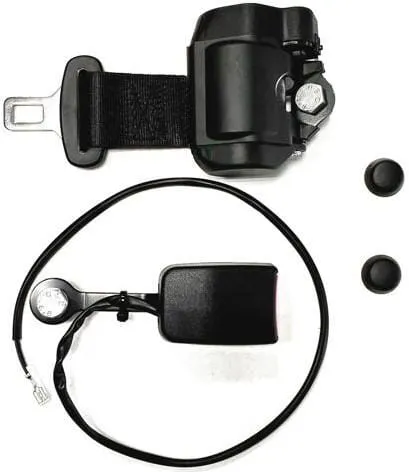Navíjecí bezpečnostní pás, 2bodový se spínačem, černý