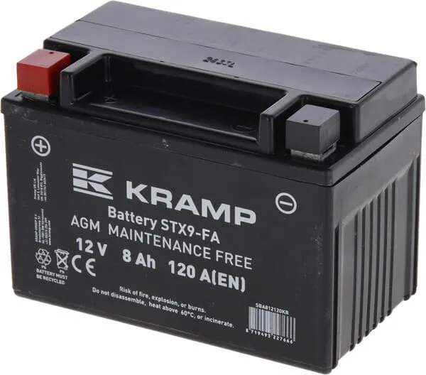 Baterie 12V 8Ah 120A uzavřená Kramp