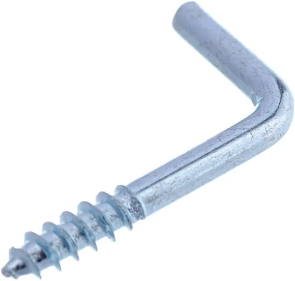 Hák s vrutem 2,6 x 20 mm plochý, ocel, Kramp