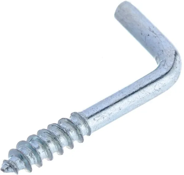 Hák s vrutem 2,3 x 25 mm plochý, ocel, Kramp