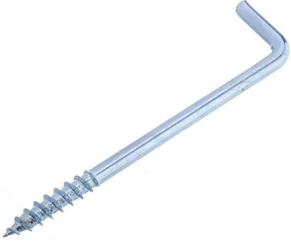 Hák s vrutem 4,9 x 100 mm plochý, ocel, Kramp