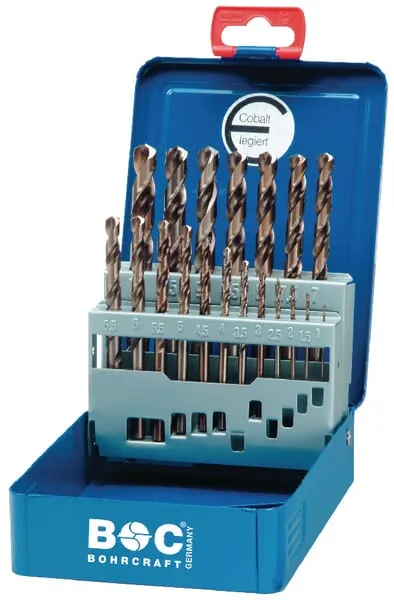 Sady vrtáků do kovu, kobaltové