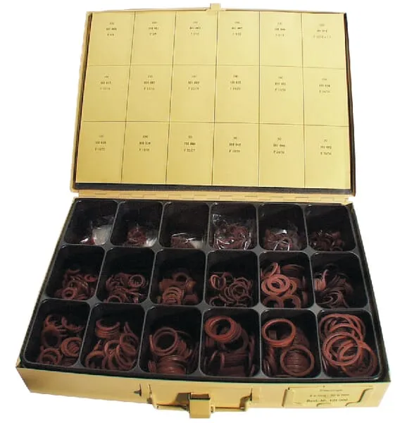 Sortiment fíbrových těsnicích kroužků Ø 4 - 30mm, 1600x