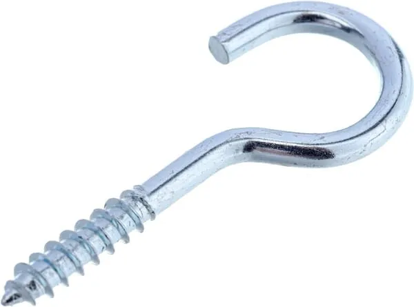 Hák s vrutem 3,5 x 50 mm kulatý, ocel, Kramp