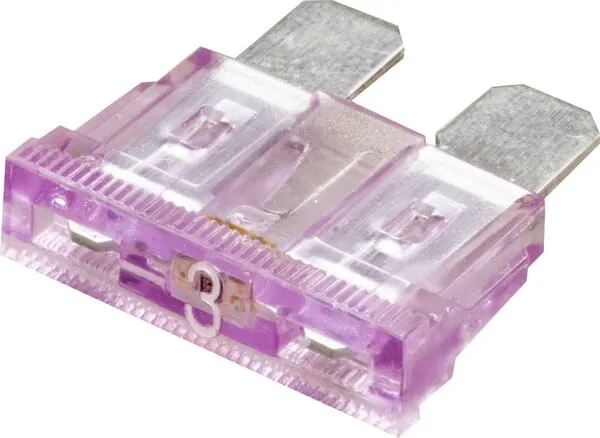 Nožová pojistka 3 A LED