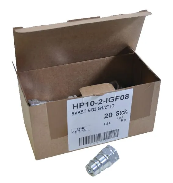 Rychlospojka, samec 1/2" - 1/2" BSP (20 kusů)