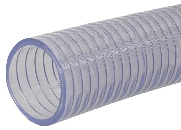 Clear PVC suction & delivery steel spiral hoses