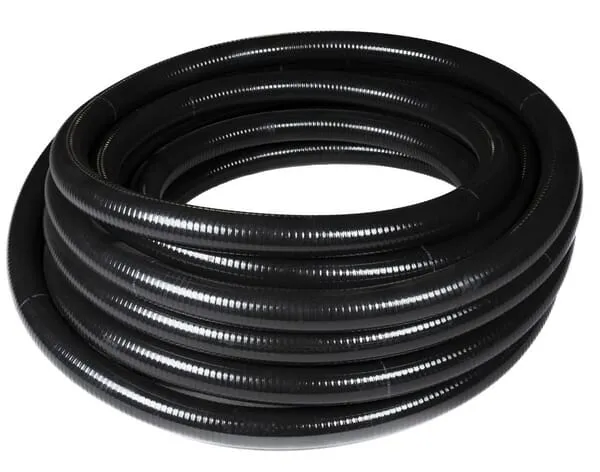 Černé sací a přívodní hadice PVC/BUNA