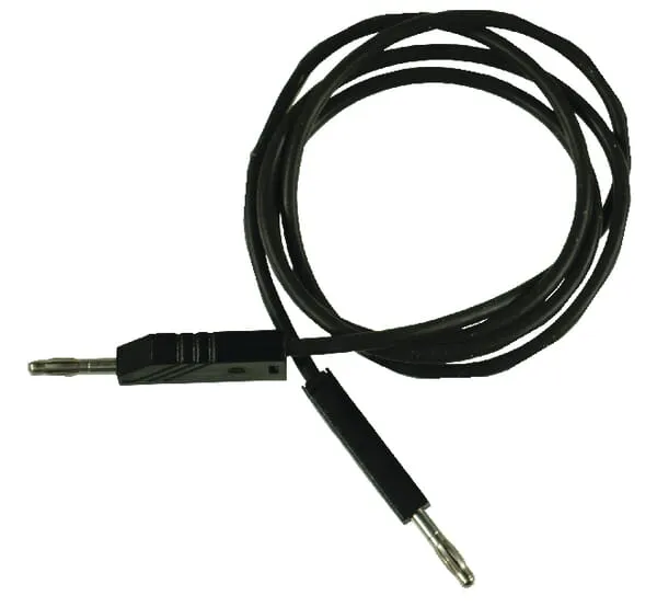 Bezpečnostní kabel pro měření 4mm 1m, černý