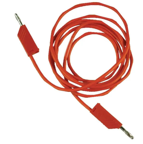 Bezpečnostní kabel pro měření 4mm 2m, červený