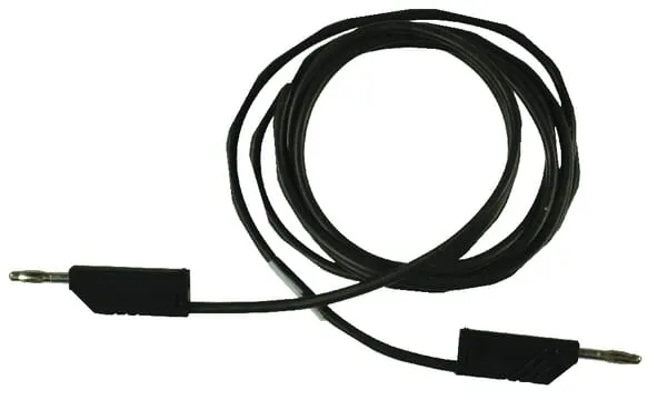 Bezpečnostní kabel pro měření 4mm 2m, černý