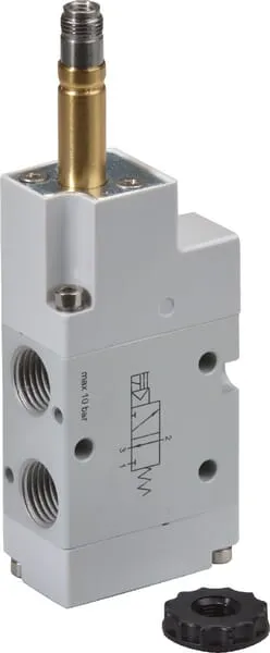 3/2cestný magnetický ventil, bistabilní, se servořízením