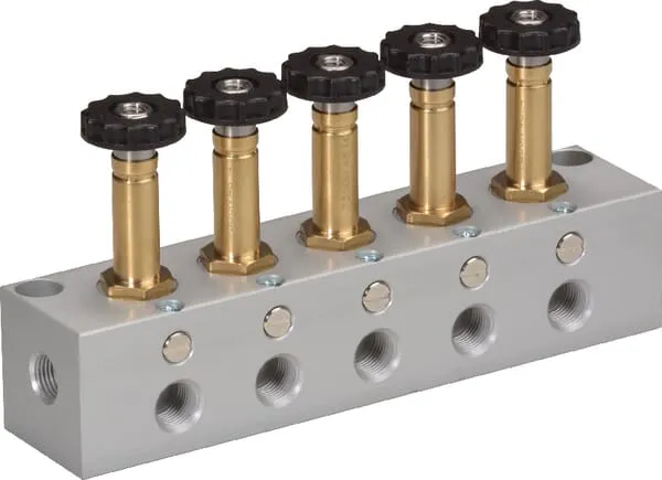 3/2cestný magnetický ventil, monostabilní s nastavením se zpětnou pružinou, ovládaný přímo