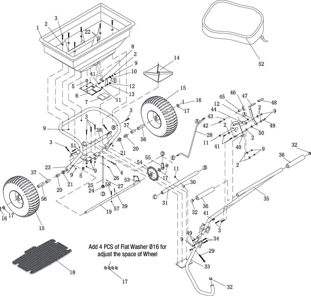 Ruční posypový vozík Gopart
