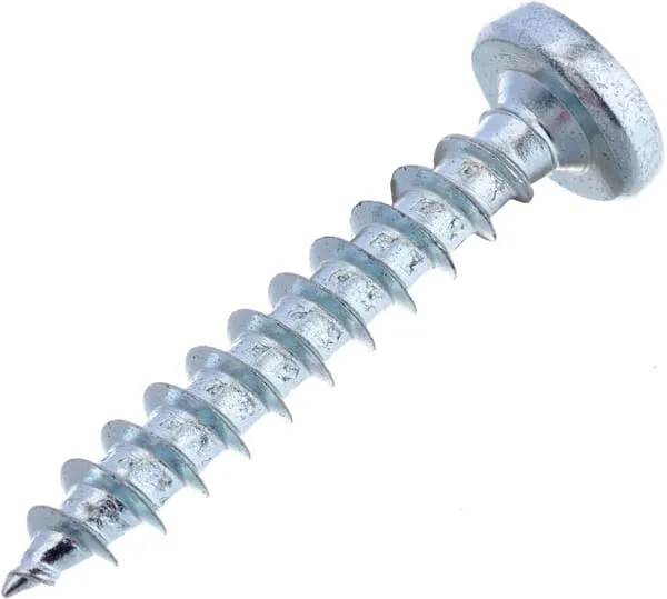 Šroub do dřeva 4 x 25 mm PZ2 půlkulatá hlava, ocel, Kramp