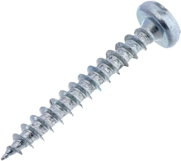 Šroub do dřeva 4 x 30 mm PZ2 půlkulatá hlava, ocel, Kramp